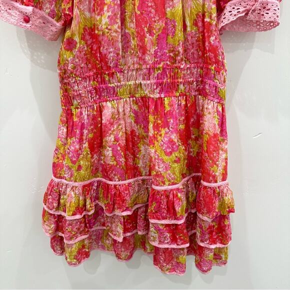 NWOT LoveShackFancy Safiya Dress in Swaying Coral. - Picture 6 of 13